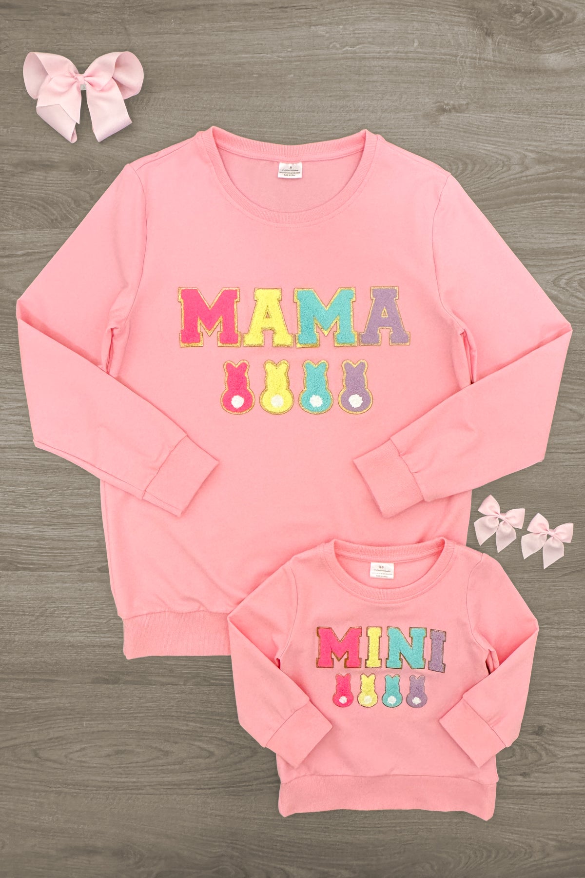 Mom & Me - "Mama & Mini" Pink Peep Top