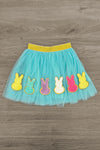 "Eggstra Sassy" Chenille Patch Tutu Skirt Set | Sparkle in Pink