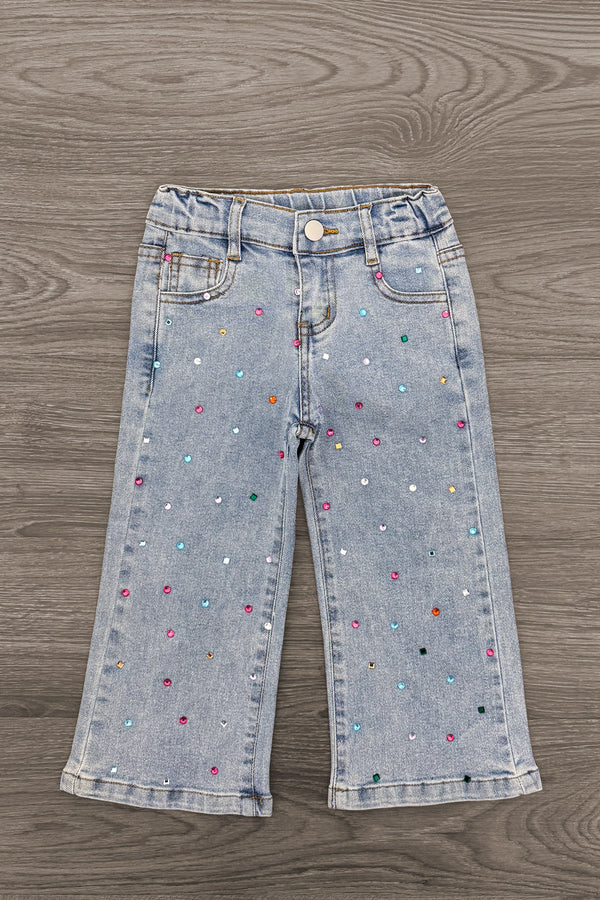 "Mama's Expensive Little Bestie" Denim Pant Set