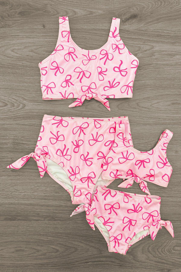 Mom & Me - Pink Bow Bikini | Sparkle in Pink
