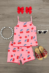 Pink Cherry Short Set | Sparkle in Pink