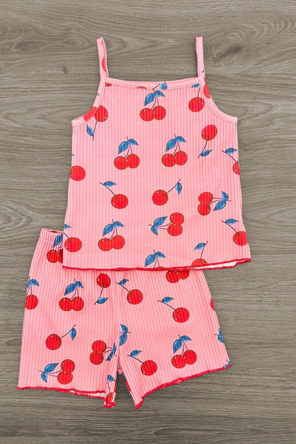 Pink Cherry Short Set | Sparkle in Pink