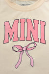 Mom & Me - "Mama & Mini" Cream Bow Top | Sparkle in Pink