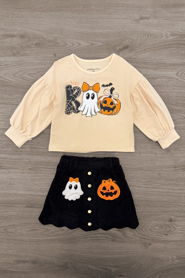 "Boo" Suede Skirt Set