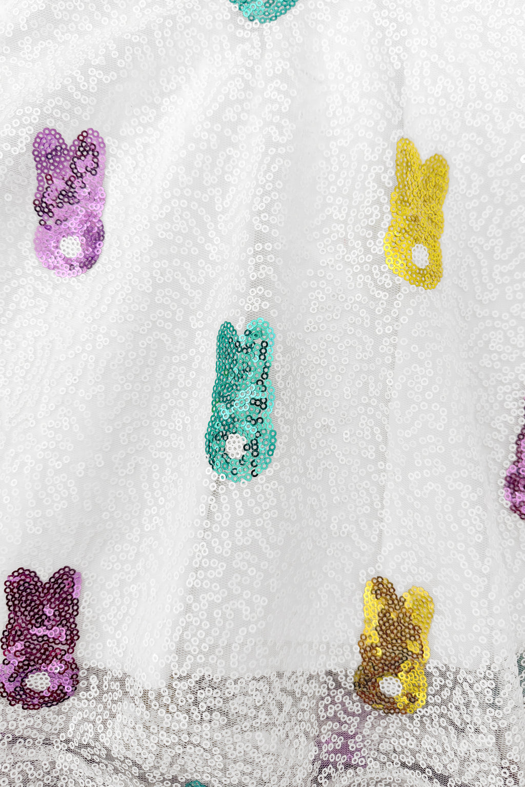 White Sequin Peep Dress | Sparkle in Pink