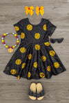 Black Sequin Softball Dress | Sparkle in Pink