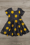 Black Sequin Softball Dress | Sparkle in Pink