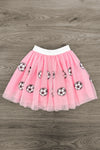 Pink Sequin Soccer Tutu Skirt Set | Sparkle in Pink
