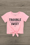 "Trouble Never Looked So Sweet" Top - Boy or Girl | Sparkle in Pink