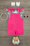 Stripe Romper Set | Sparkle in Pink