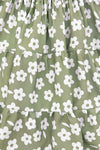 Mom & Me - Green & White Flower Dress | Sparkle in Pink