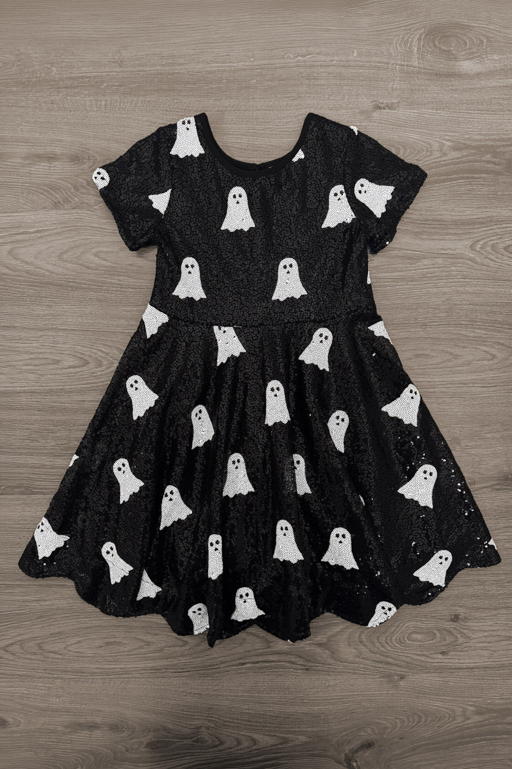 vintage ghost dress Mom & Me fashionable v necks dress Size:36W34L Easily pair with high leopard