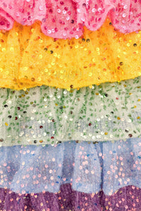 Mom & Me - Rainbow Sequin Ruffle Dress
