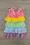 Mom & Me - Rainbow Sequin Ruffle Dress | Sparkle in Pink