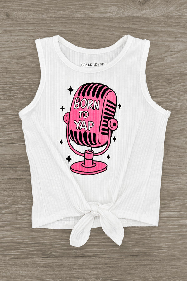 "Born To Yap" Pink Short Set | Sparkle in Pink