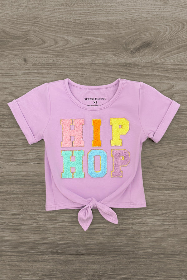 "Hip Hop" Rainbow Peep Flare Pant Set | Sparkle in Pink
