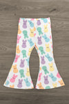 "Hip Hop" Rainbow Peep Flare Pant Set | Sparkle in Pink