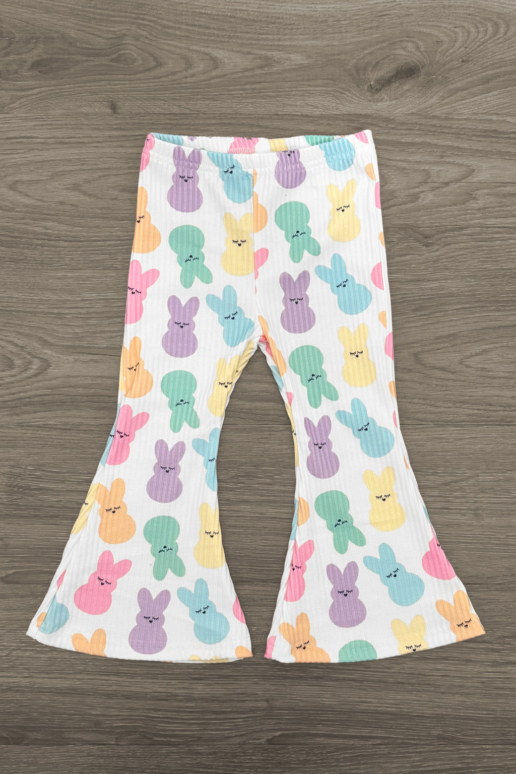 "Hip Hop" Rainbow Peep Flare Pant Set | Sparkle in Pink