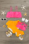 Mom & Me - Sunkissed Sorbet Ruffle Bikini | Sparkle in Pink