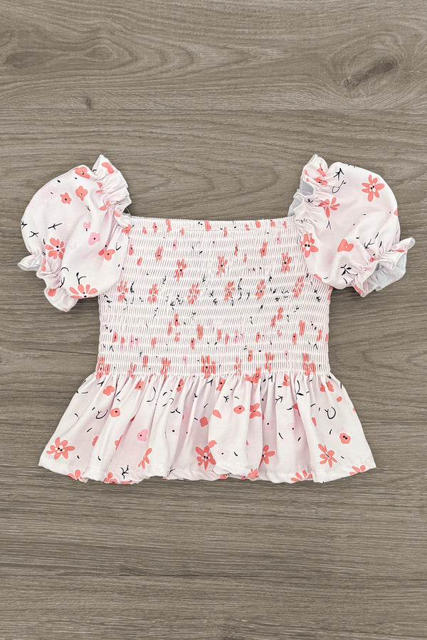 Mom & Me - Pink Floral Peplum Top | Sparkle in Pink