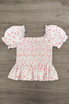 Mom & Me - Pink Floral Peplum Top | Sparkle in Pink