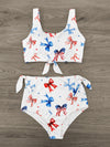 Mom & Me - Red White & Blue Bow Bikini | Sparkle in Pink