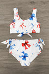 Mom & Me - Red White & Blue Bow Bikini | Sparkle in Pink