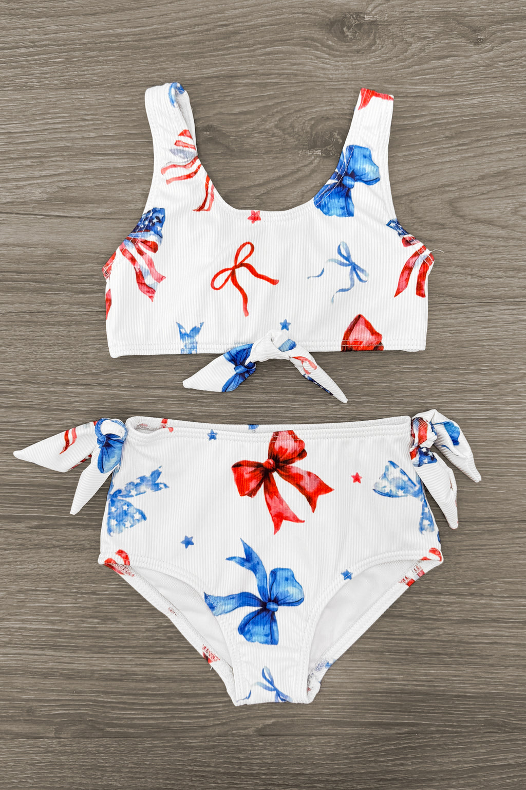 Mom & Me - Red White & Blue Bow Bikini | Sparkle in Pink