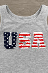 Mom & Me - "USA" Chenille Patch Tank Top | Sparkle in Pink