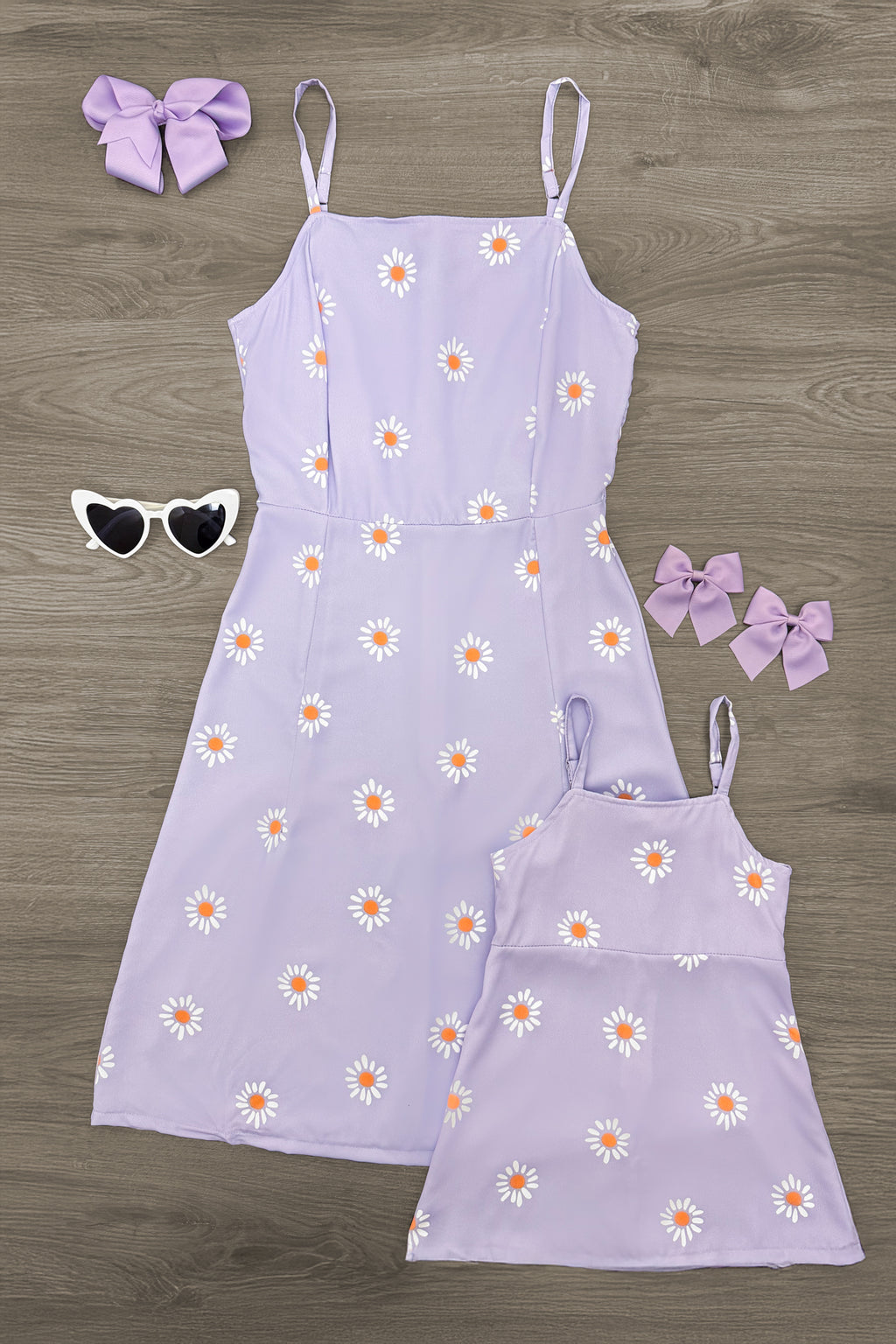Mom & Me - Lavender Daisy Tank Dress | Sparkle in Pink