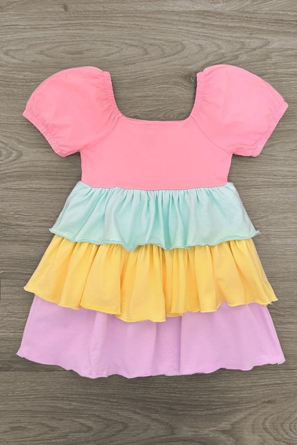 Mom & Me - Pastel Ruffle Dress | Sparkle in Pink