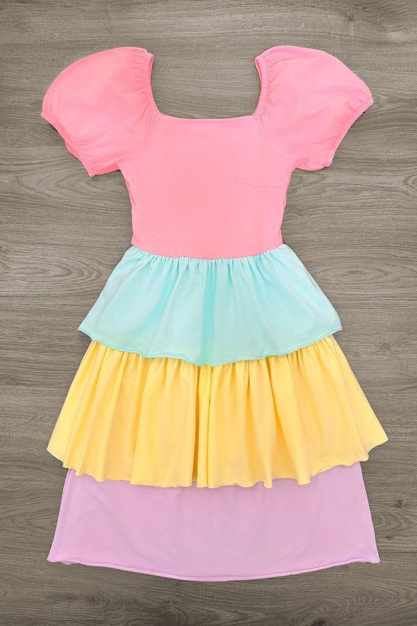 Mom & Me - Pastel Ruffle Dress | Sparkle in Pink