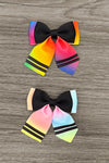 Crayon Trendy Bows - RAINBOW! | Sparkle in Pink