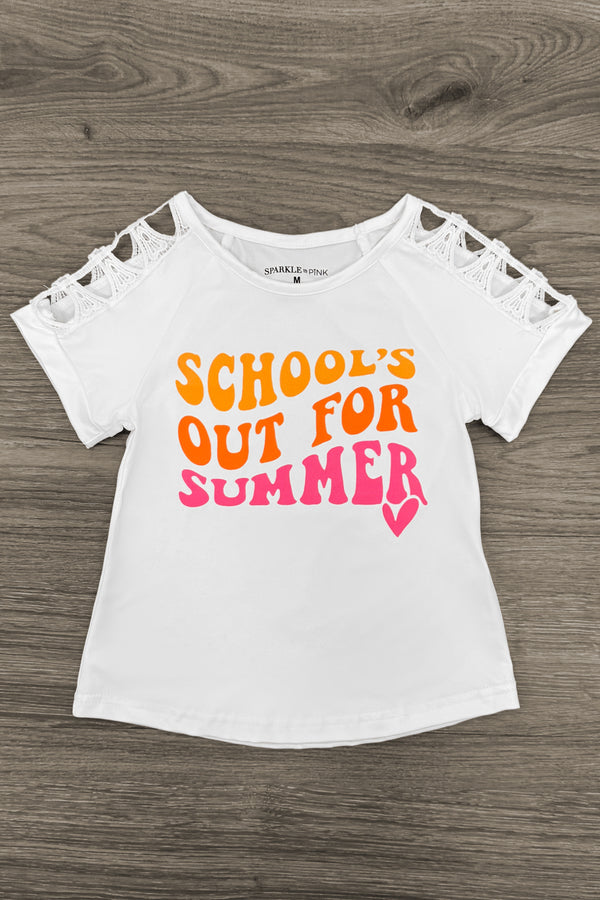 "School's Out For Summer" Pink Short Set | Sparkle in Pink