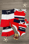 Red, White & Blue Family Swimsuits | Sparkle in Pink