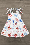 Mom & Me - Red White & Blue Bow Dress | Sparkle in Pink