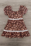 Mom & Me - Brown Floral Dress