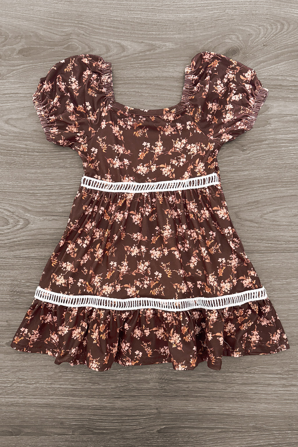 Mom & Me - Brown Floral Dress