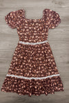 Mom & Me - Brown Floral Dress