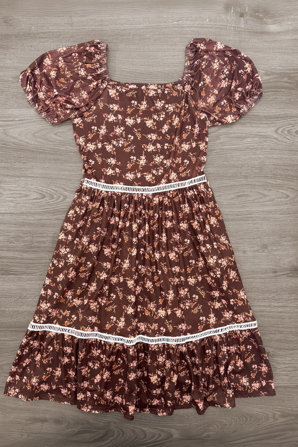 Mom & Me - Brown Floral Dress