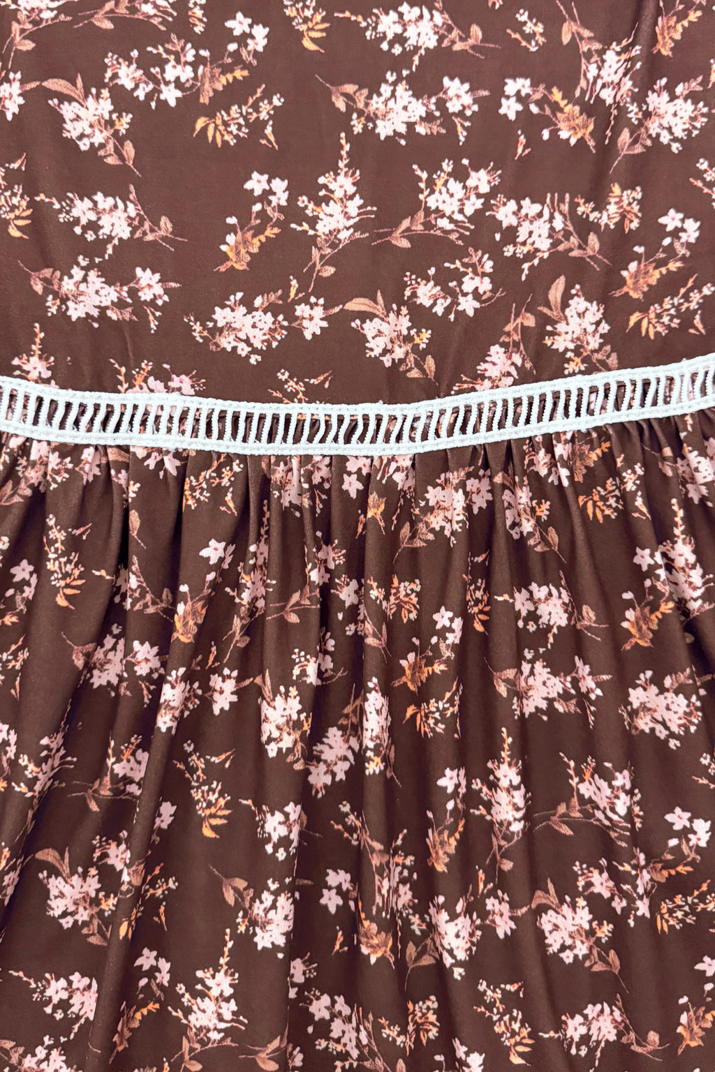 Mom & Me - Brown Floral Dress