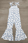 Mom & Me - White & Blue Floral Jumpsuit | Sparkle in Pink