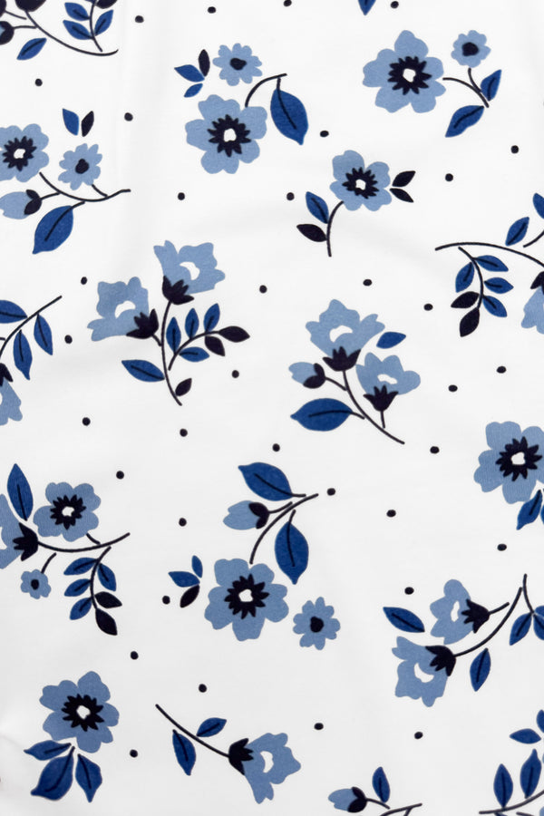 Mom & Me - White & Blue Floral Jumpsuit | Sparkle in Pink