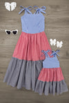 Mom & Me - Red White & Blue Gingham Dress | Sparkle in Pink