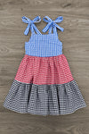 Mom & Me - Red White & Blue Gingham Dress | Sparkle in Pink