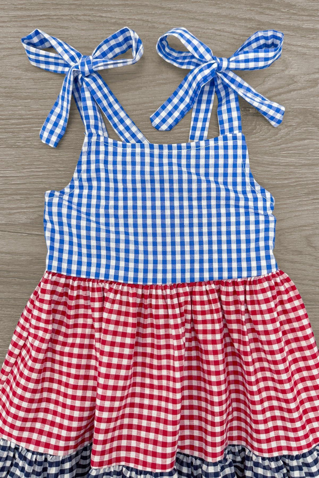 Mom & Me - Red White & Blue Gingham Dress | Sparkle in Pink