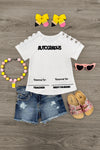 "I'm Outta Here, Hello! Summer" School Top | Sparkle in Pink