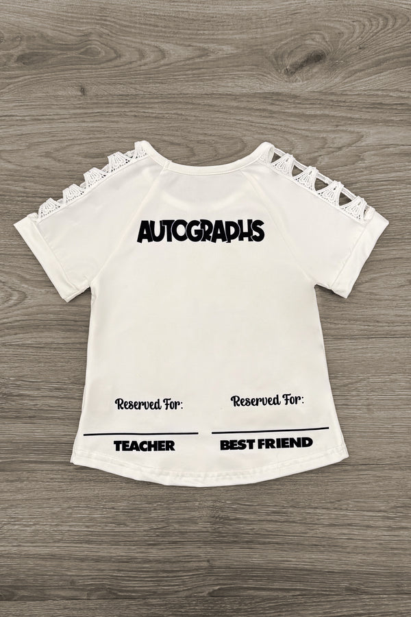 "I'm Outta Here, Hello! Summer" School Top | Sparkle in Pink