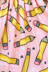 Pink Pencil & Star Dress | Sparkle in Pink
