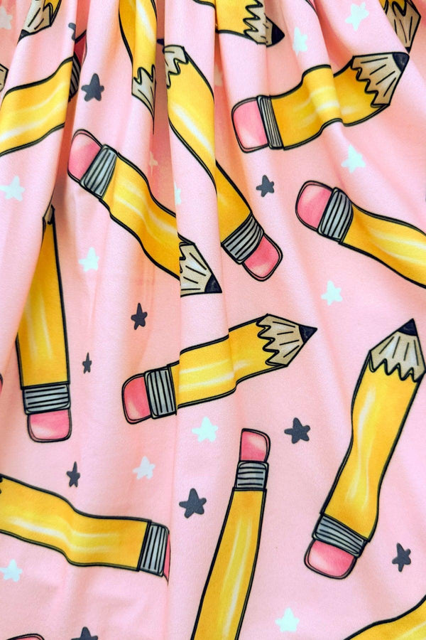 Pink Pencil & Star Dress | Sparkle in Pink